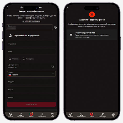 Верификация профиля